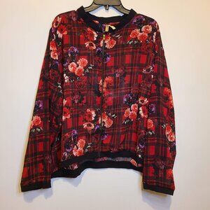 LIVE 4 TRUTH NYC FLORAL SHEER JACKET - 2X